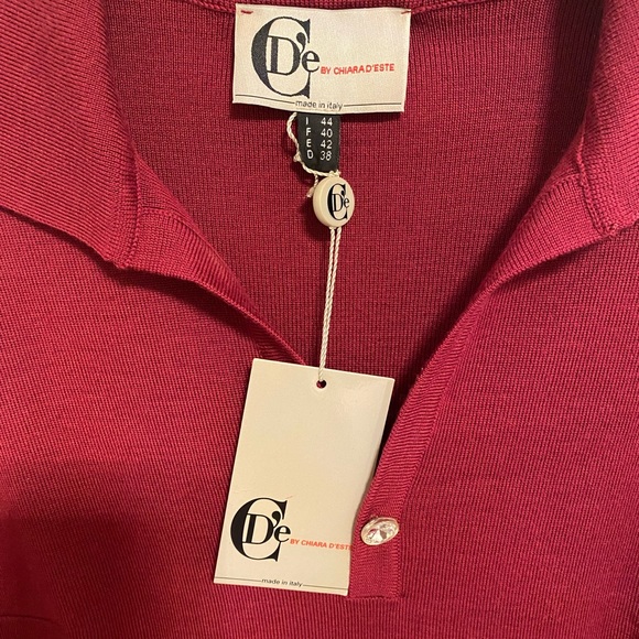 Women winter dress, new never worn . Dark red colour . - Picture 4 of 5